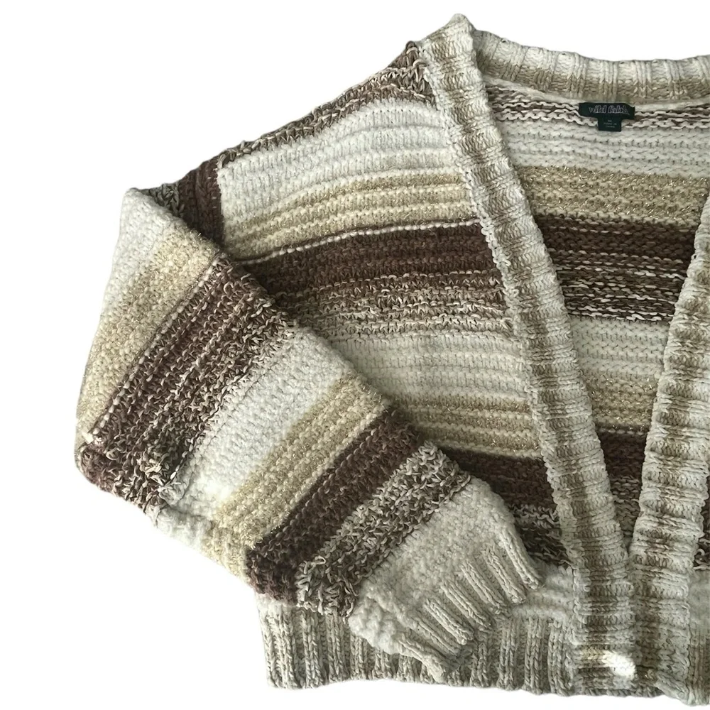 🩵Wild Fable Cropped Cardigan - Size Women’s Medium - Picture 3 of 7